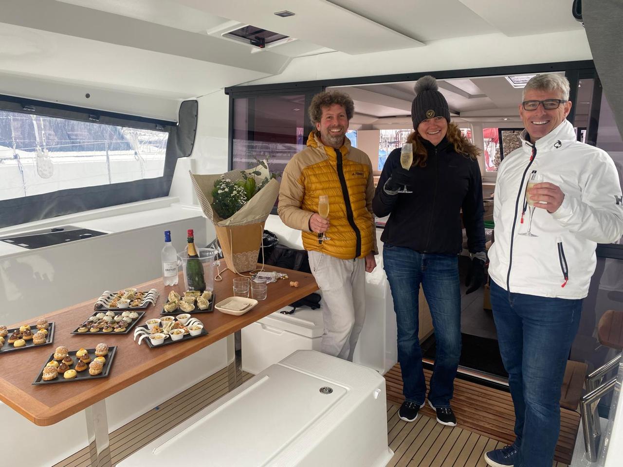 Delivery of a Fountaine Pajot Astrea 42 in La Rochelle